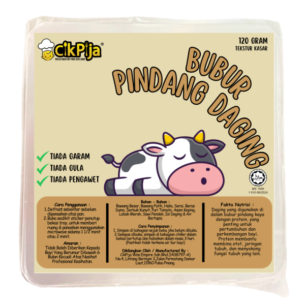 CIK PIJA MOM - BUBUR PINDANG DAGING 120g [FROZEN FOOD]