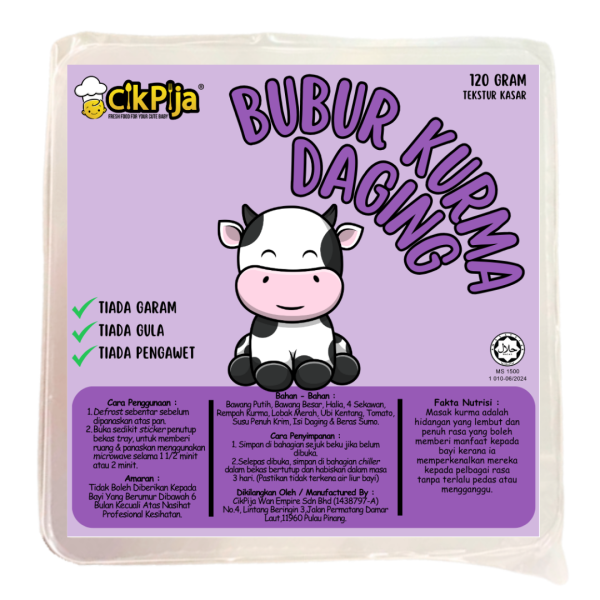 CIK PIJA - BUBUR KURMA DAGING 120g [FROZEN FOOD]