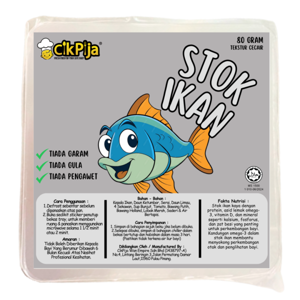 CIK PIJA - STOK IKAN | FISH STOCK 80g [FROZEN FOOD]