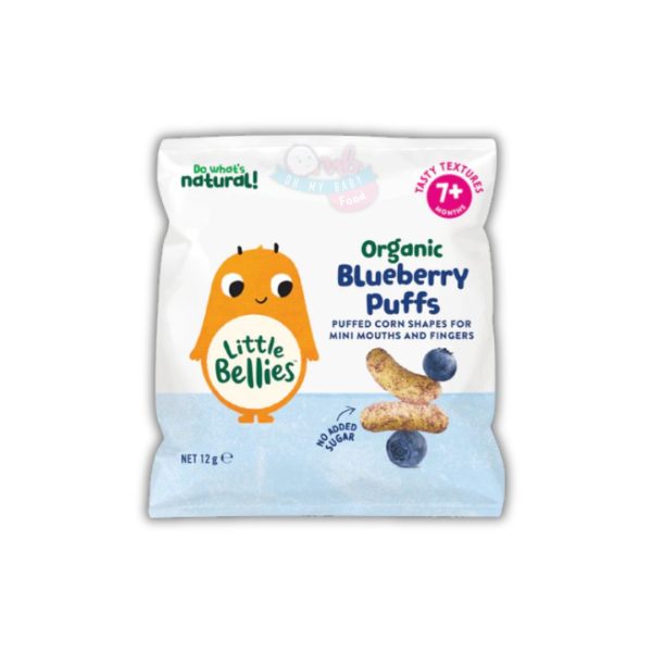 LITTLE BELLIES ORGANIC - BLUEBERRY PUFFS 12g
