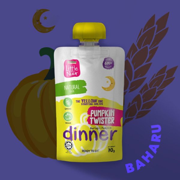 LITTLE NUUR STARTING SOLIDS RTE - PUMPKIN TWISTER 70g