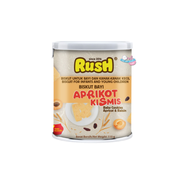 RUSH BABY BABY COOKIES - APRICOT RAISIN 115g