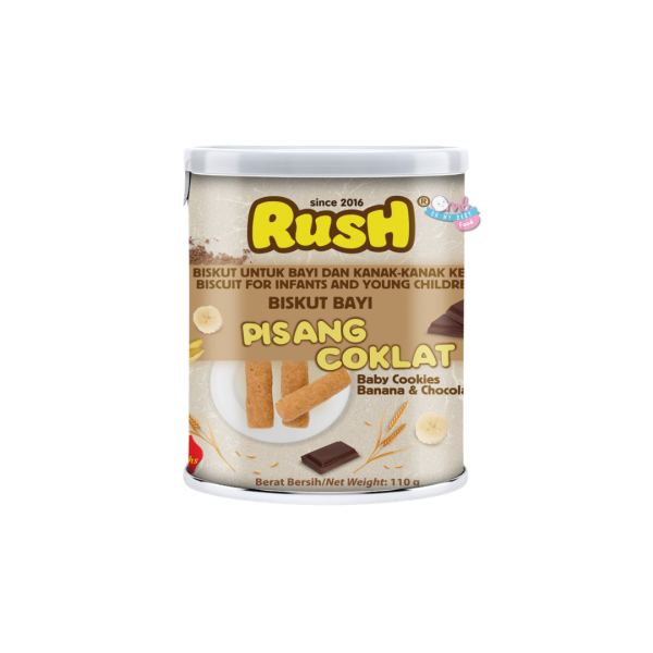 RUSH BABY BABY COOKIES - CHOCOLATE & BANANA 110g