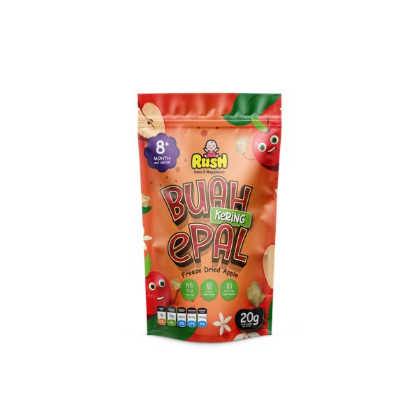 RUSH BABY FREEZE DRIED FRUIT - APPLE 20g
