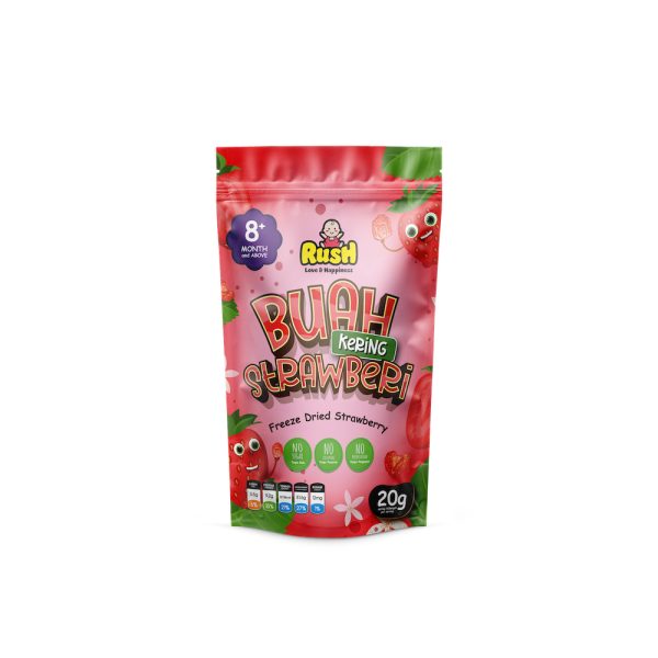 RUSH BABY FREEZE DRIED FRUIT - STRAWBERRY 20g