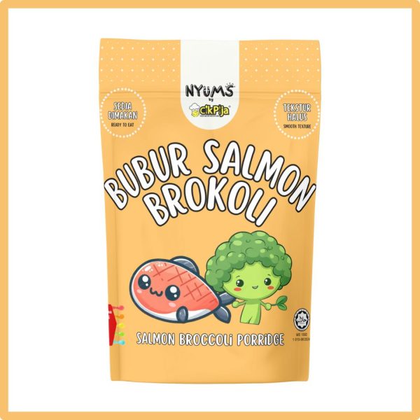 CIK PIJA NYUMS RTE - BUBUR SUMO + SALMON + BROKOLI 80g