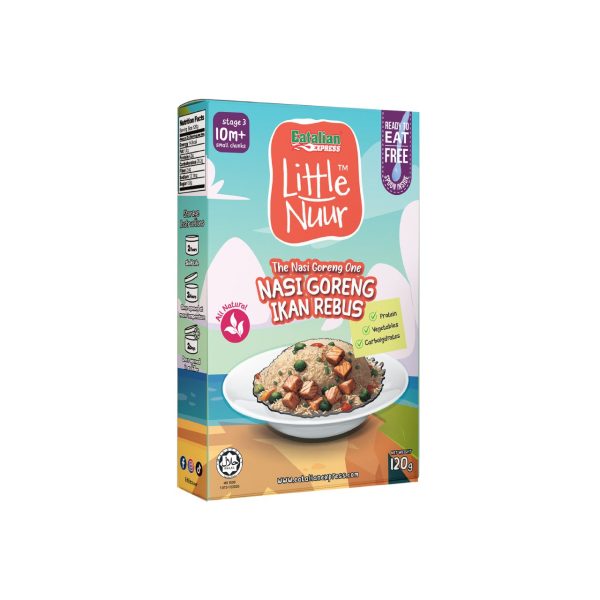 LITTLE NUUR RTE - NASI GORENG IKAN REBUS 120g