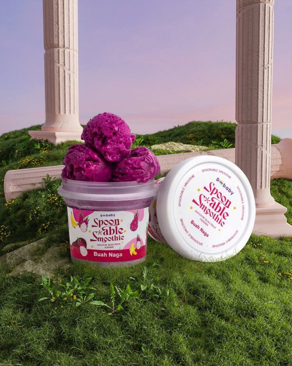 DEBABY SMOOTHIES ICE CREAM - DRAGON FRUIT 100ml [FROZEN FOOD]