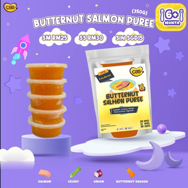 CBB @ COOK BY BONDA - BUTTERNUT SALMON PUREE [FROZEN FOOD]