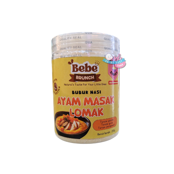 BEBE BRUNCH ALA KAMPUNG SERIES -  BUBUR NASI AYAM MASAK LOMAK 150g