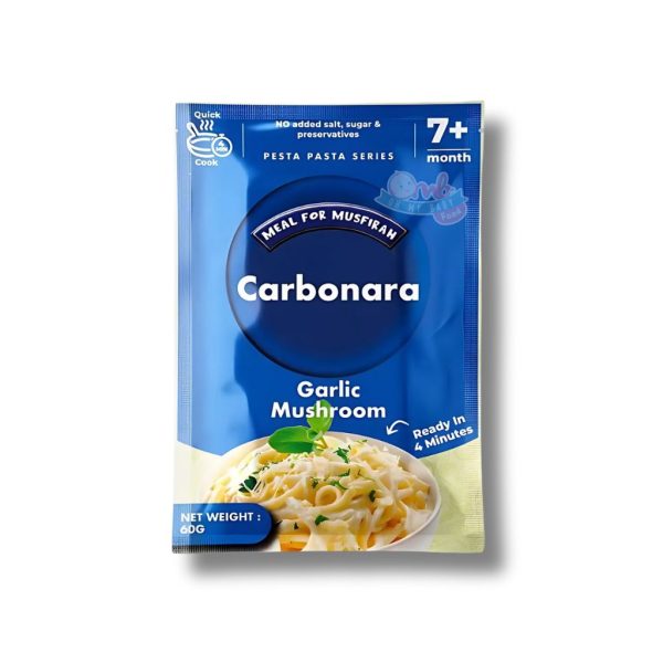 MEAL FOR MUSFIRAH PASTA PESTA SERIES - CARBONARA GARLIC MUSHROOM 60g