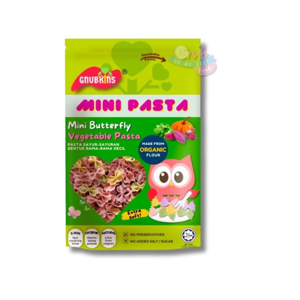 GNUBKINS ORGANIC MINI PASTA - MINI BUTTERFLY 80g