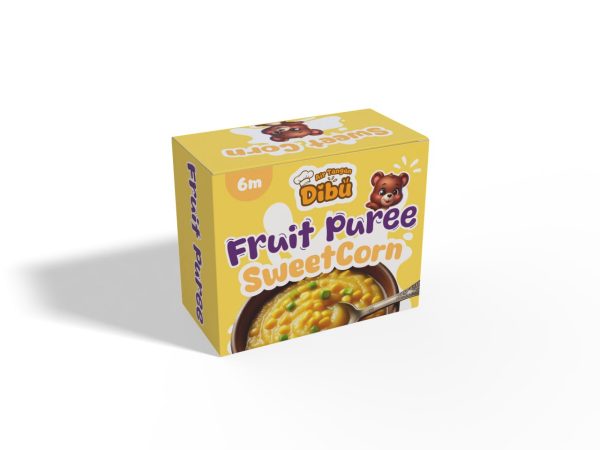 AIR TANGAN DIBU - FRUIT PUREE SWEET CORN (1ozx6tubs) [FROZEN FOOD]