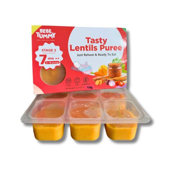 BEBETUMMY STAGE 2 - TASTY LENTILS PUREE 120g [FROZEN FOOD]