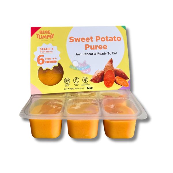 BEBETUMMY STAGE 1 - SWEET POTATO PUREE 120g [FROZEN FOOD]
