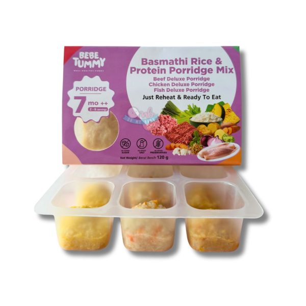 BEBETUMMY - BASMATHI RICE & PROTEIN PORRIDGE MIX 120g [FROZEN FOOD]