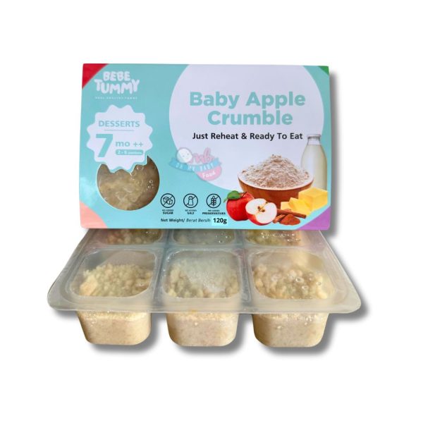 BEBETUMMY DESSERTS - BABY APPLE CRUMBLE 120g [FROZEN FOOD]