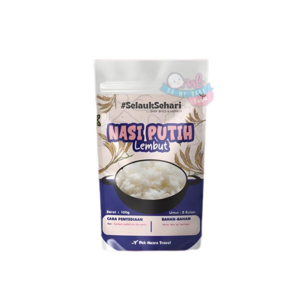 BABYBITESNMUNCH RTE - NASI PUTIH LEMBUT 80g