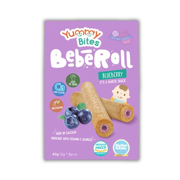 YUMMY BITES BEBEROLL - BLUEBERRY 40g (5gx8pcs)