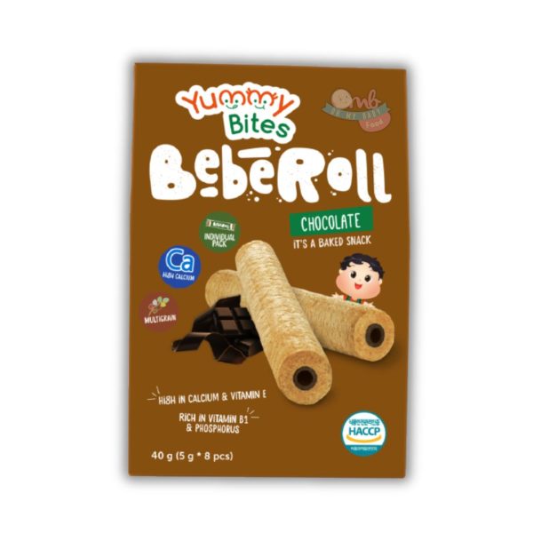 YUMMY BITES BEBEROLL - CHOCOLATE 40g (5gx8pcs)