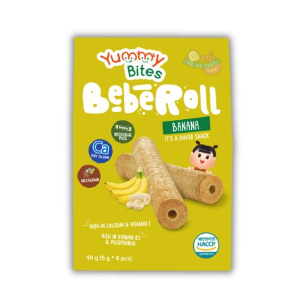 YUMMY BITES BEBEROLL - BANANA 40g (5gx8pcs)