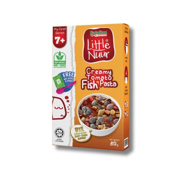 LITTLE NUUR RTE - CREAMY TOMATO FISH PASTA 80g