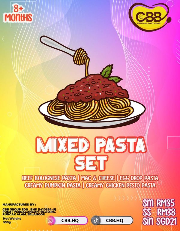 CBB @ COOK BY BONDA - 5 IN 1 MIXED PASTA SET 350g [FROZEN FOOD]