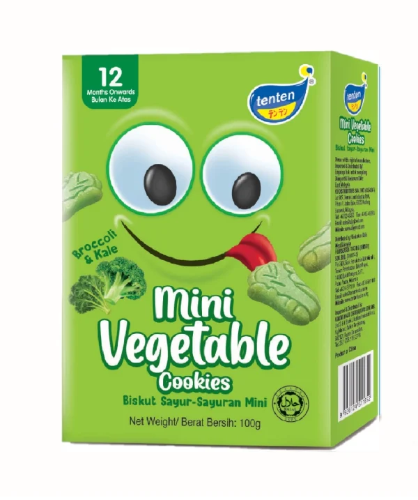TENTEN MINI COOKIES - VEGETABLE 100g