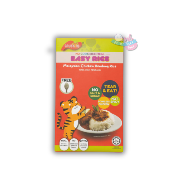 GNUBKINS INSTANT REAL FOOD MEAL - MALAYSIAN CHICKEN RENDANG RICE 120g