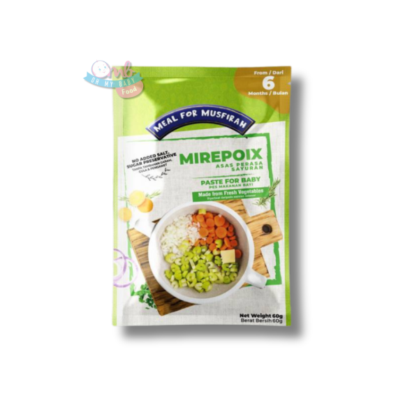 [ MFM ] MEAL FOR MUSFIRAH PES MASAKAN BAYI –  MIREPOIX 60g