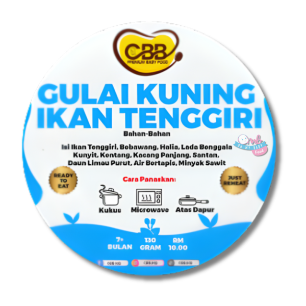[ CBB ] COOK BY BONDA LAUK SERIES – GULAI KUNING IKAN TENGGIRI 130g [FROZEN FOOD]