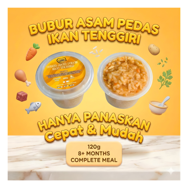 CBB @ COOK BY BONDA – BUBUR ASAM PEDAS IKAN TENGGIRI 120g [FROZEN FOOD]