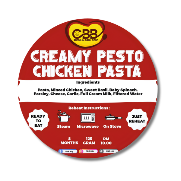 [ CBB ] COOK BY BONDA – CREAMY PESTO CHICKEN PASTA 125g [FROZEN FOOD]