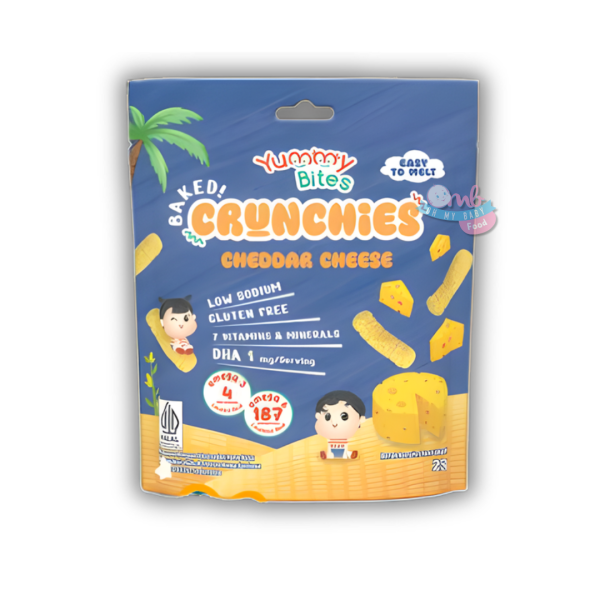 YUMMY BITES - BAKED CRUNCHIES CHEDDAR CHEESE 25g